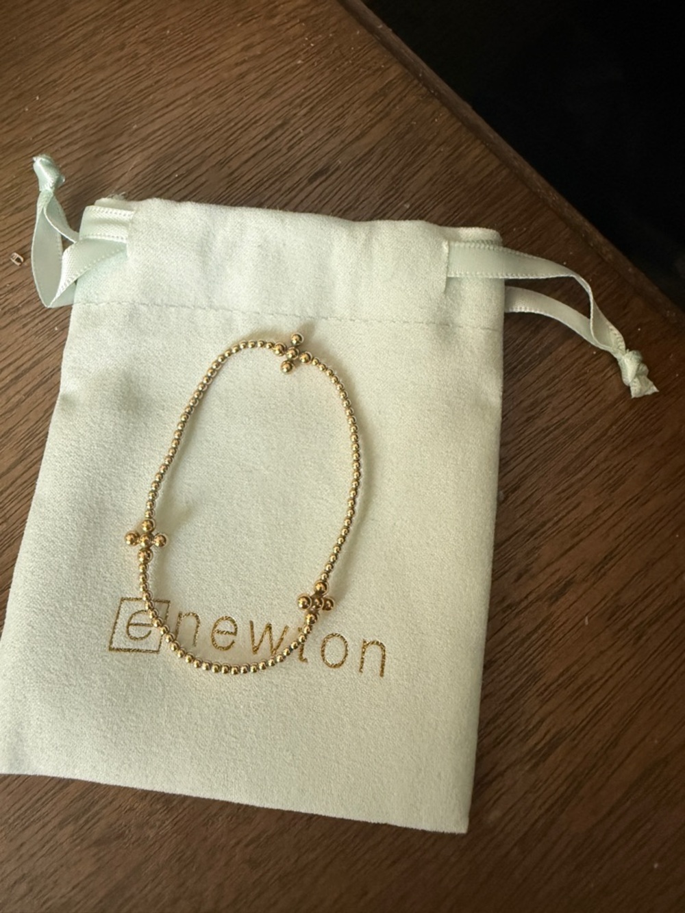 Newton Gold Beaded Cross Bracelet - Women's Jewelry